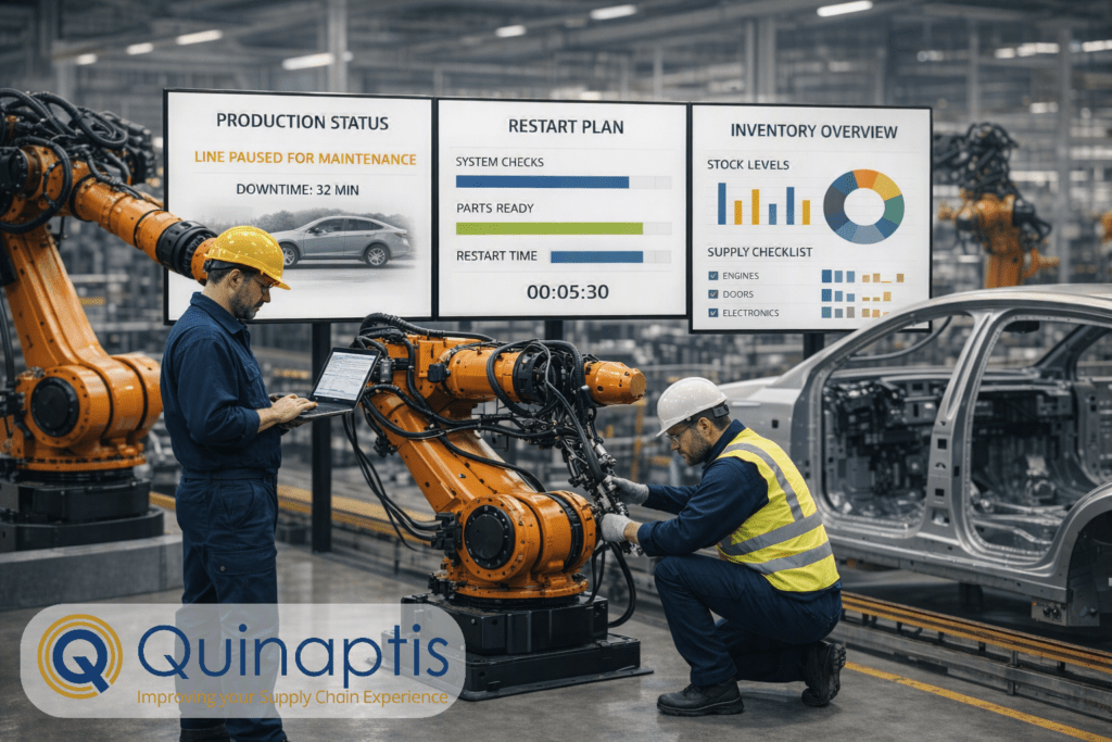 Automotive planning systems must distinguish planned shutdowns from genuine demand changes.